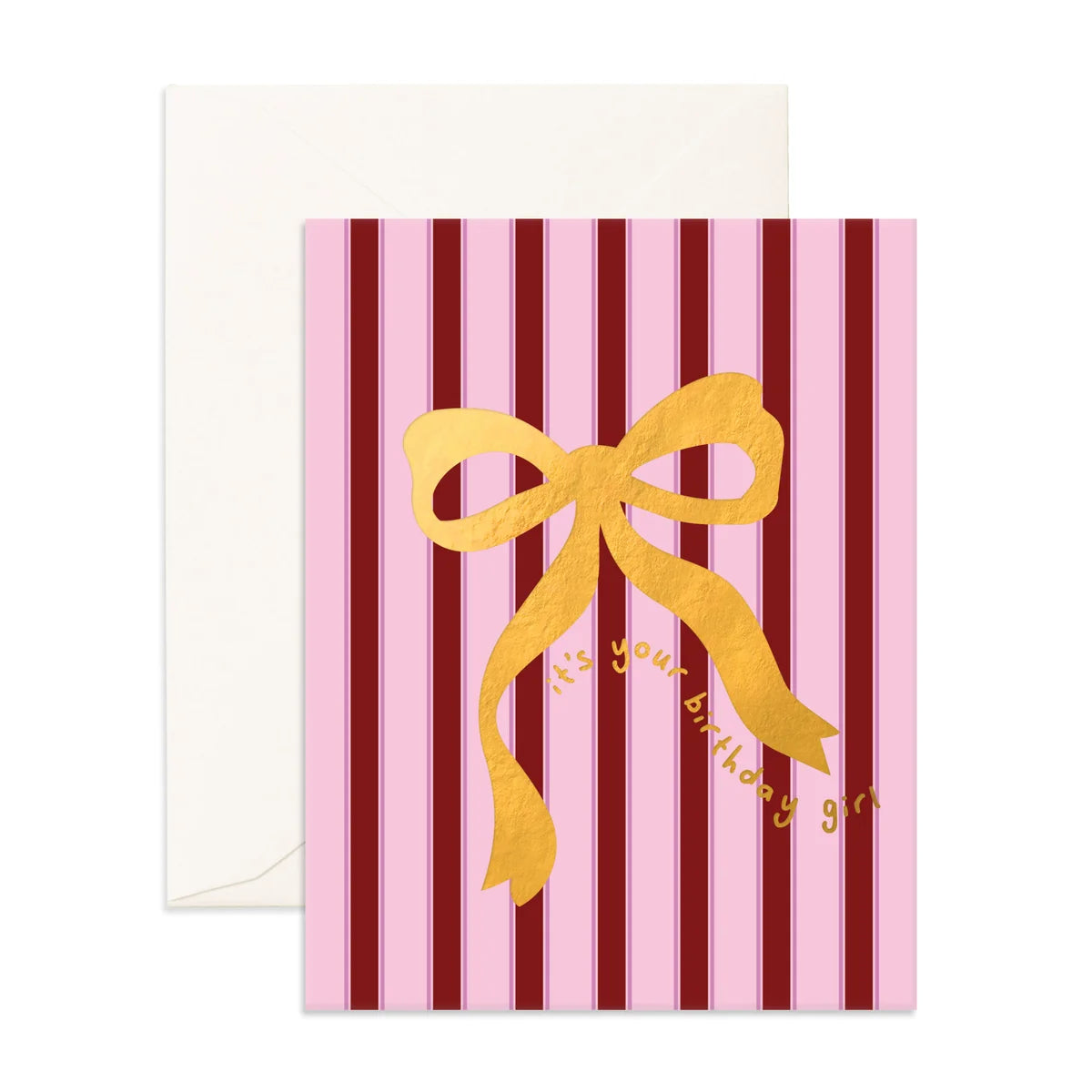It's Your Birthday Girl Bow Greeting Card