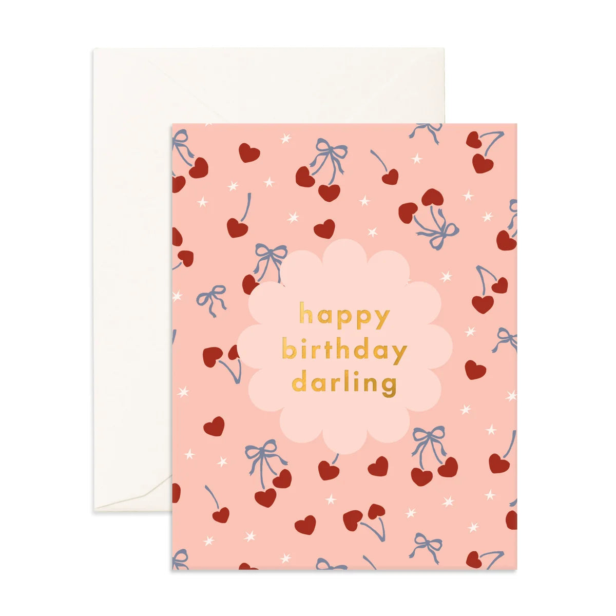 Birthday Darling Cherries Greeting Card