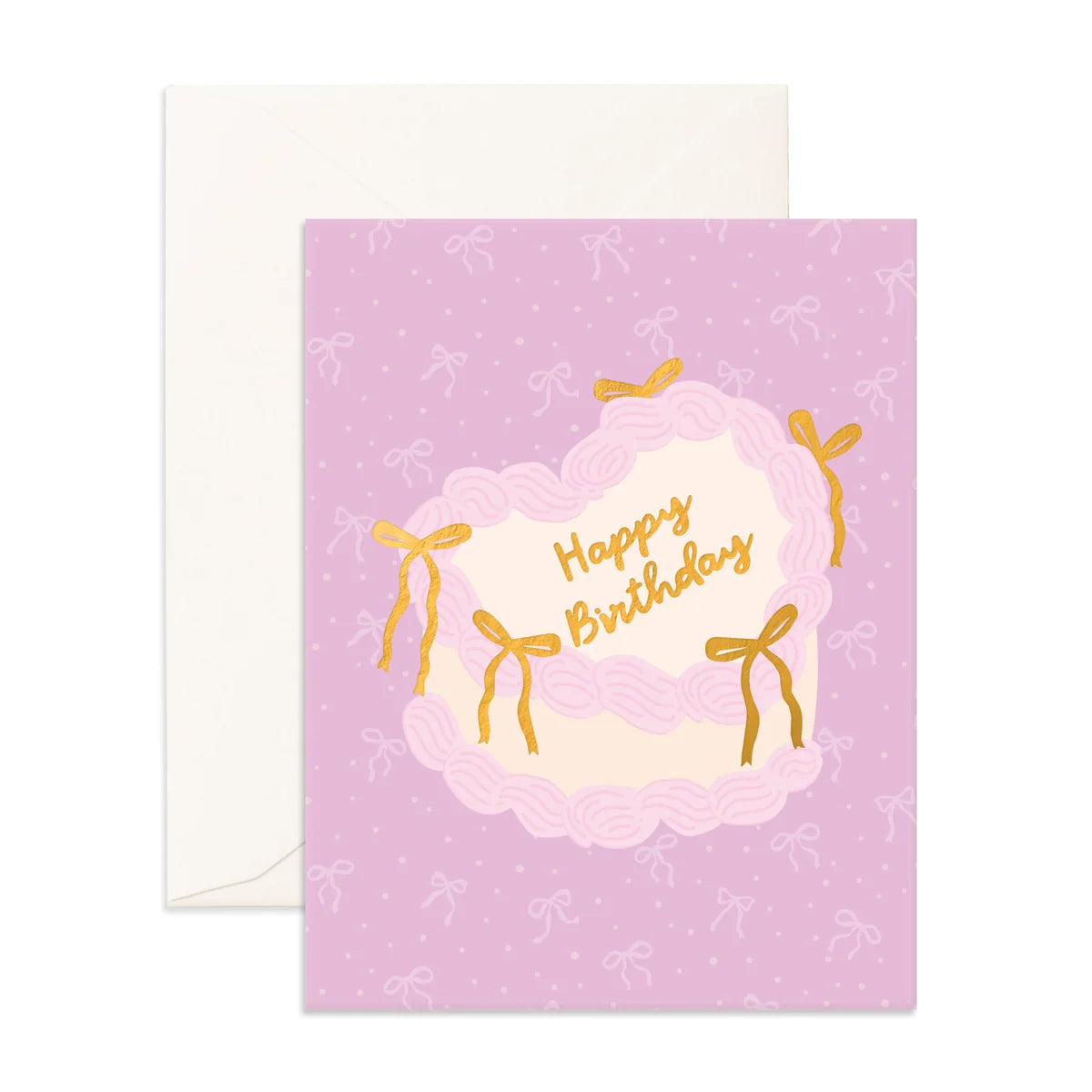 Birthday Vintage Cake Greeting Card