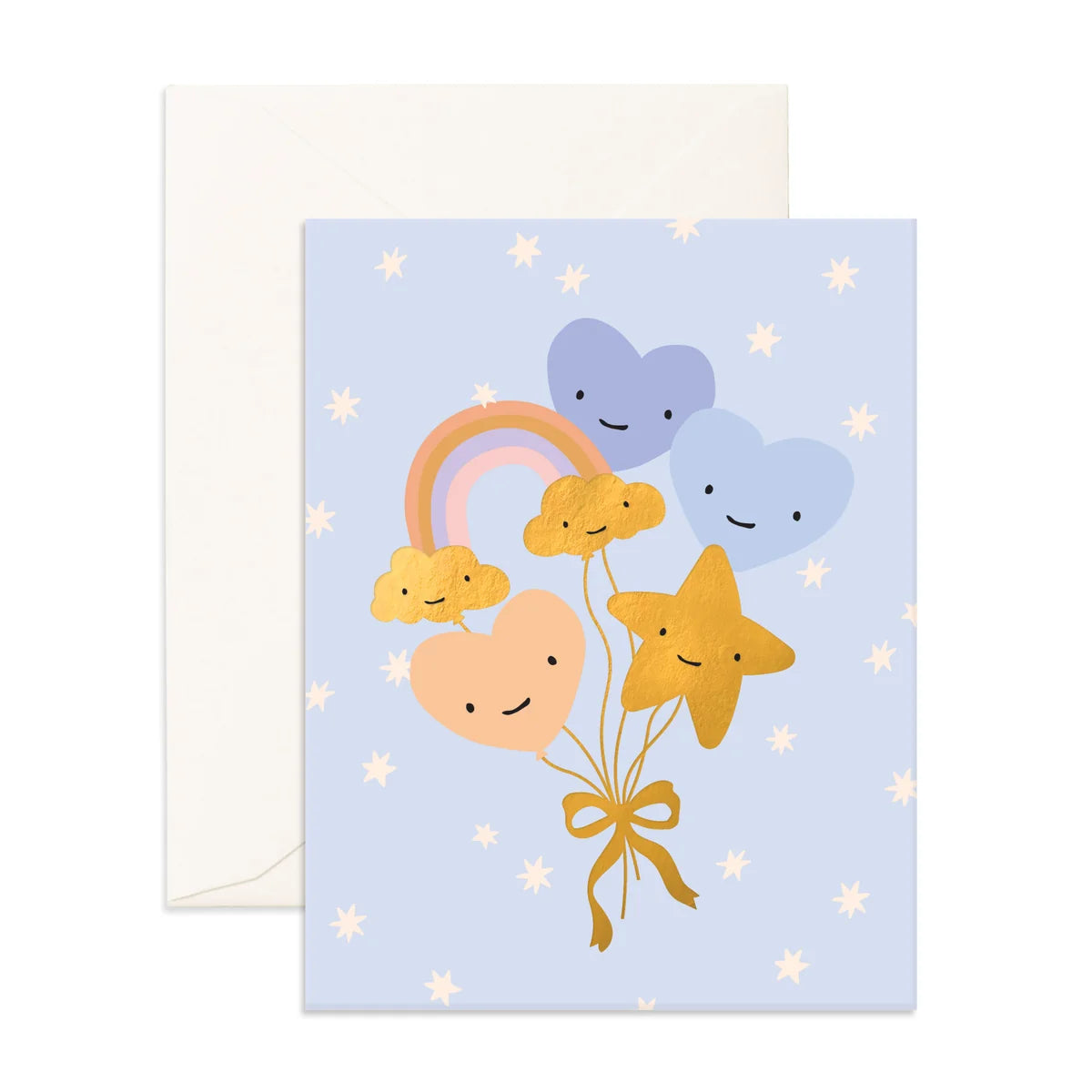 Powder Balloon Bouquet Greeting Card