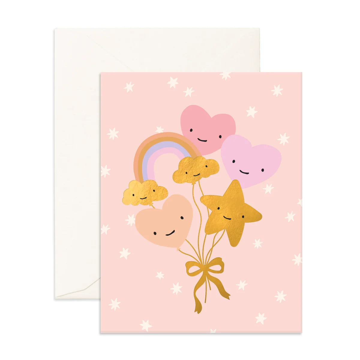 Blush Balloon Bouquet Greeting Card