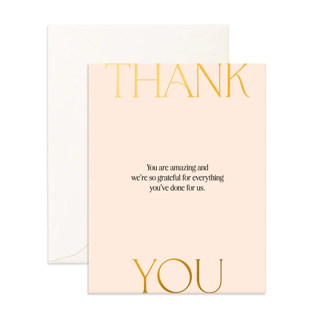 Thank You Ivory Greeting Card