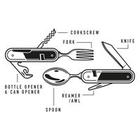 Camping Cutlery Utensil Multi Tool