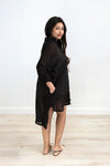 Giana Shirt Dress | Black