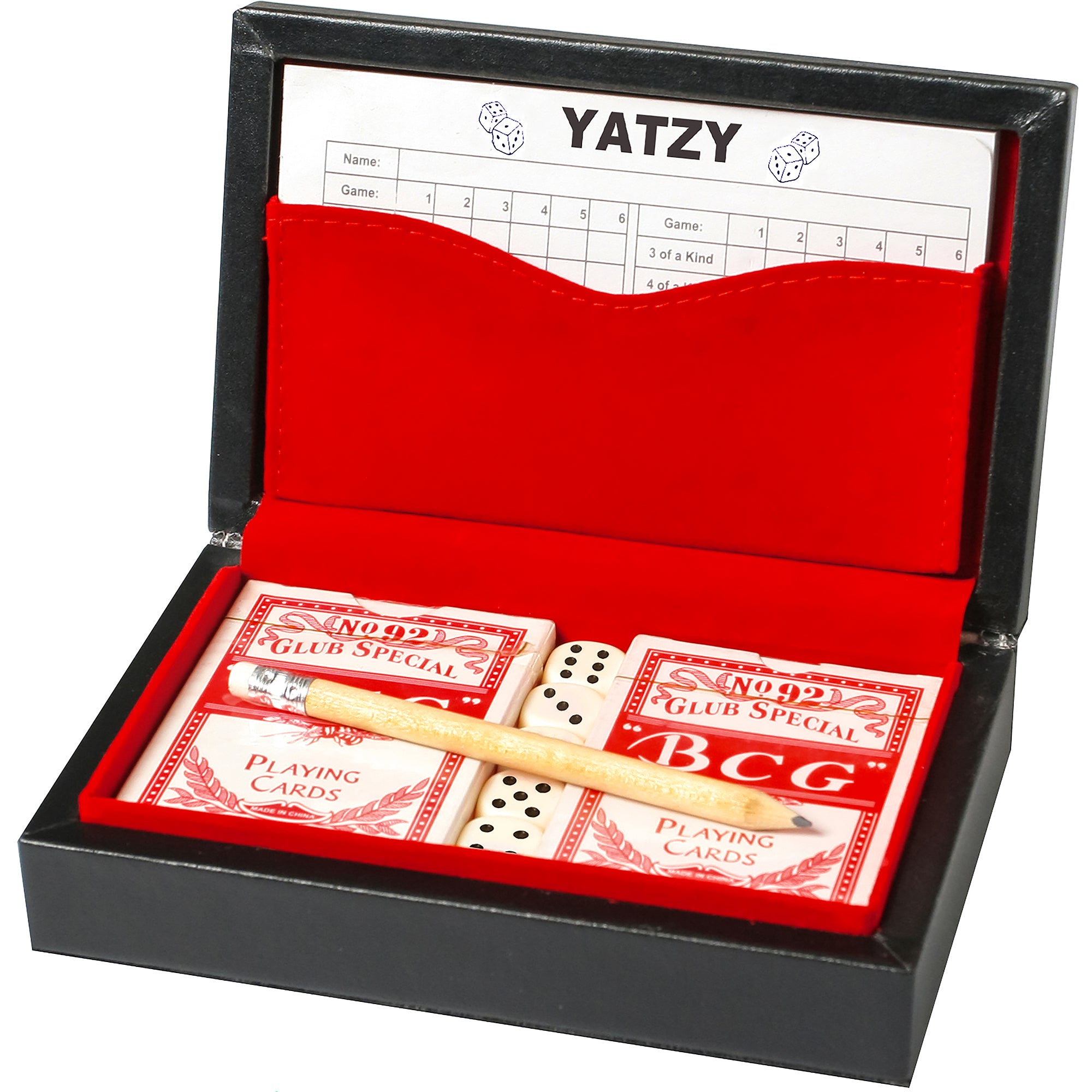 Leather Poker Set