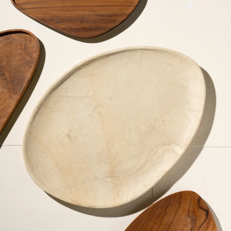 Greer Sandstone Pebble Platter