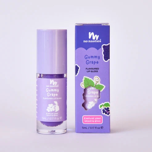 Natural Kids Lip Gloss Wands | Gummy Grape