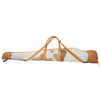 Tan & White Cowhide & Tooling Leather Rifle Case