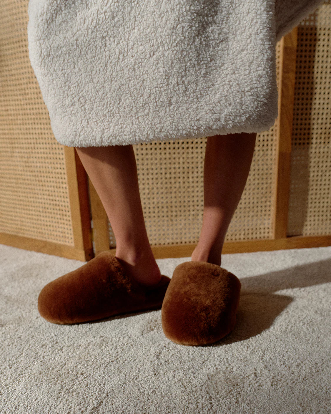 Sheepskin Slippers | Hazelnut