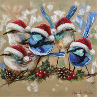Festive Christmas by Amanda Brooks | Stone Drink Coaster Collection