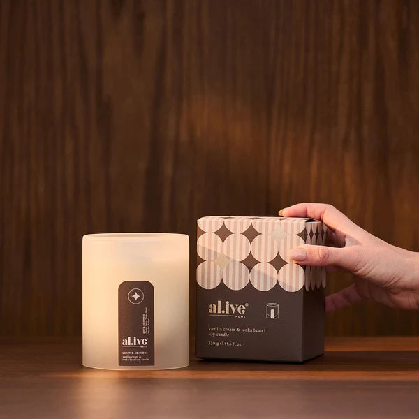Soy Candle | Vanilla Cream & Tonka Bean