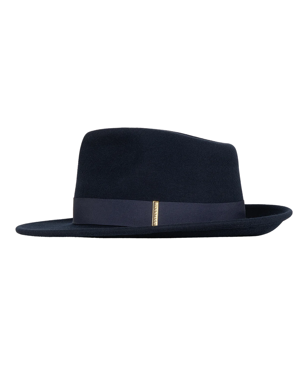 Womens Mid Brim Fedora | Brunswick | Navy