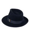 Womens Mid Brim Fedora | Brunswick | Navy