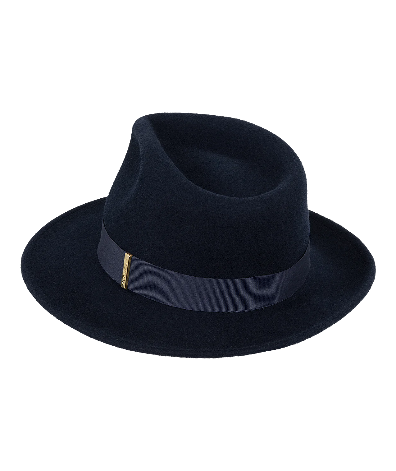 Womens Mid Brim Fedora | Brunswick | Navy