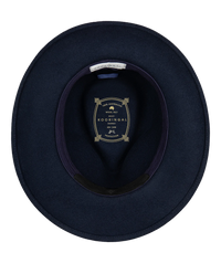 Womens Mid Brim Fedora | Brunswick | Navy
