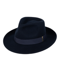 Womens Mid Brim Fedora | Brunswick | Navy
