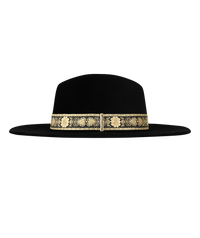 Womens' Mid Brim Fedora | Elwood | Black