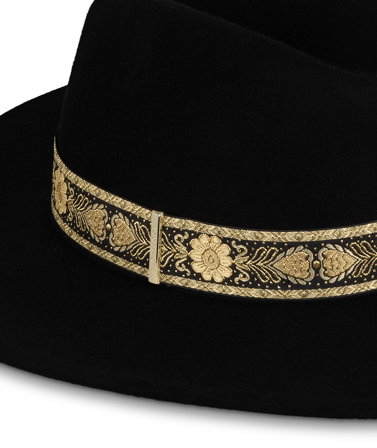 Womens' Mid Brim Fedora | Elwood | Black