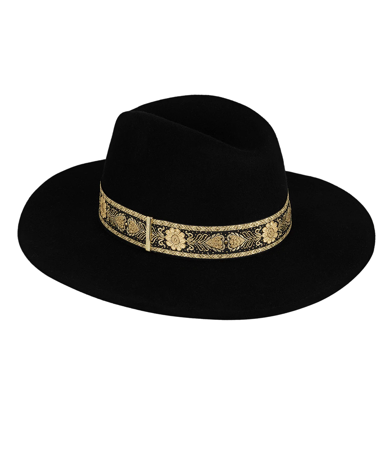 Womens' Mid Brim Fedora | Elwood | Black