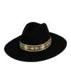 Womens' Mid Brim Fedora | Elwood | Black