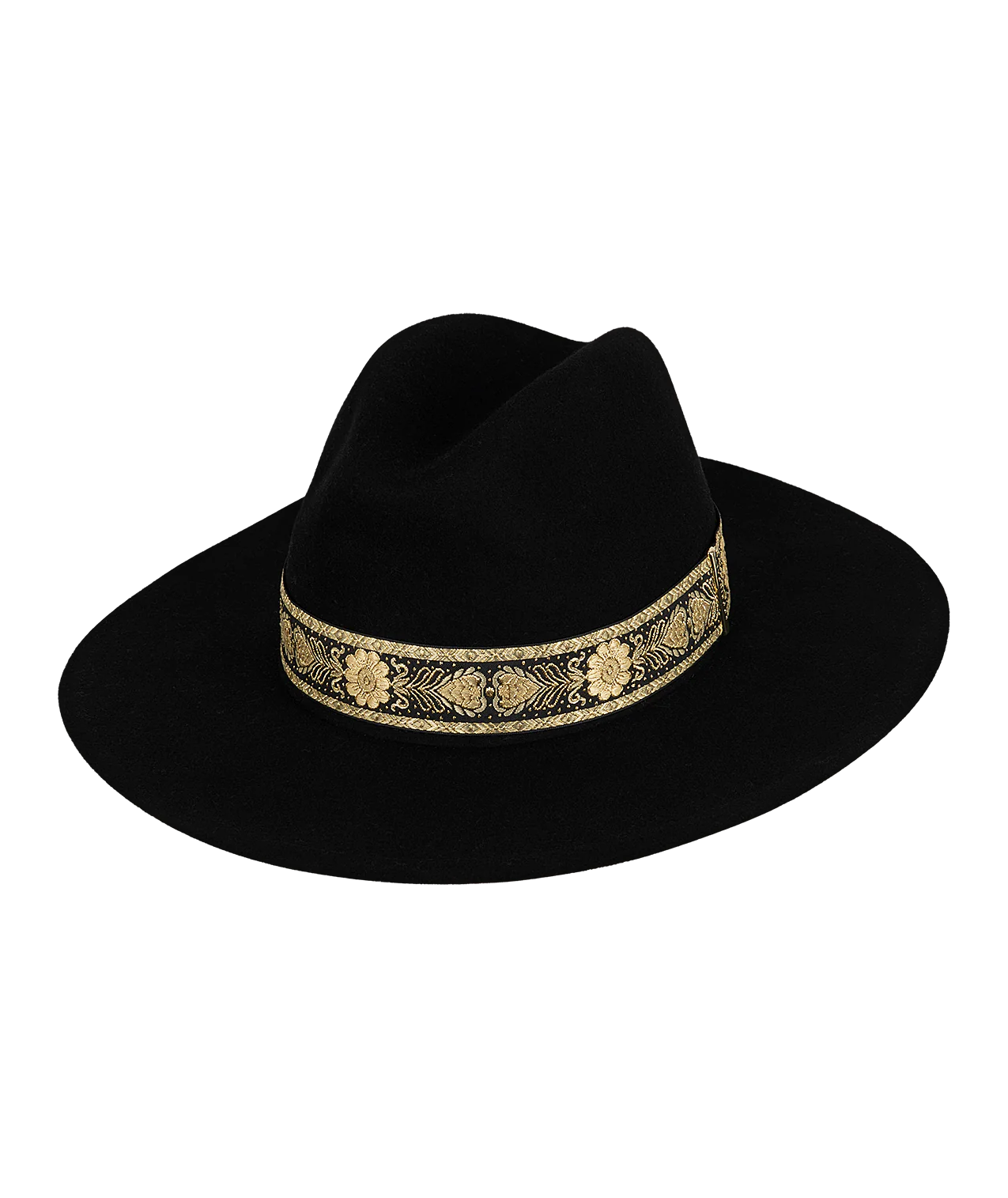 Womens' Mid Brim Fedora | Elwood | Black