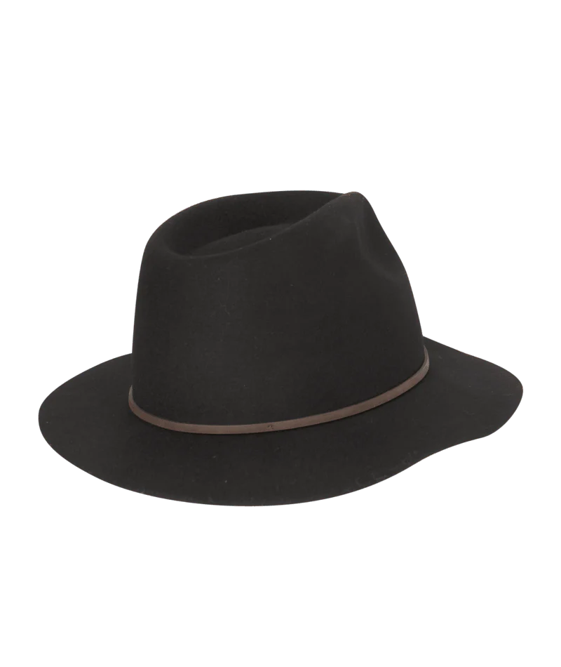 Mens Mid Brim Fedora Hat | Rajah