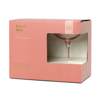 The Lou Coupe Glass Set of 2 | Blush
