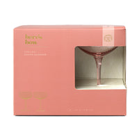 The Lou Coupe Glass Set of 2 | Blush