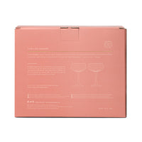The Lou Coupe Glass Set of 2 | Blush