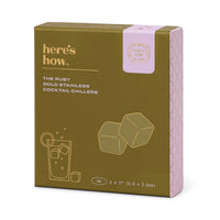 The Ruby Cocktail Chillers in Gold | Set of 4
