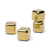 The Ruby Cocktail Chillers in Gold | Set of 4