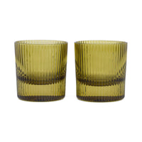 The Scout Lowball Glass | Set of 2 | Olive