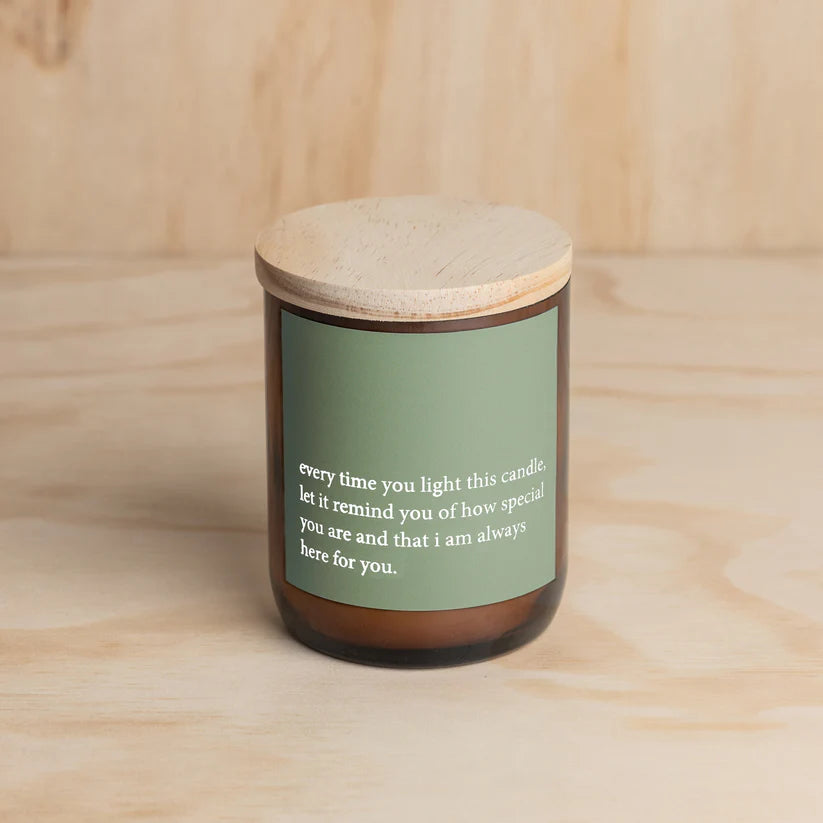 Heartfelt Quote Candle | Always Here For You