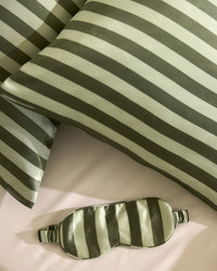 Silk Eyemask | Wasabi Stripes