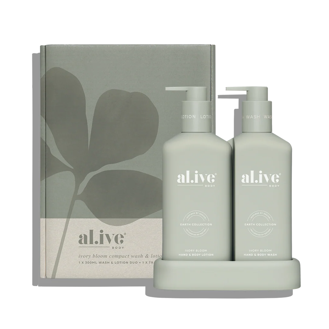 Compact Bathroom Duo Wash + Lotion | Ivory Bloom