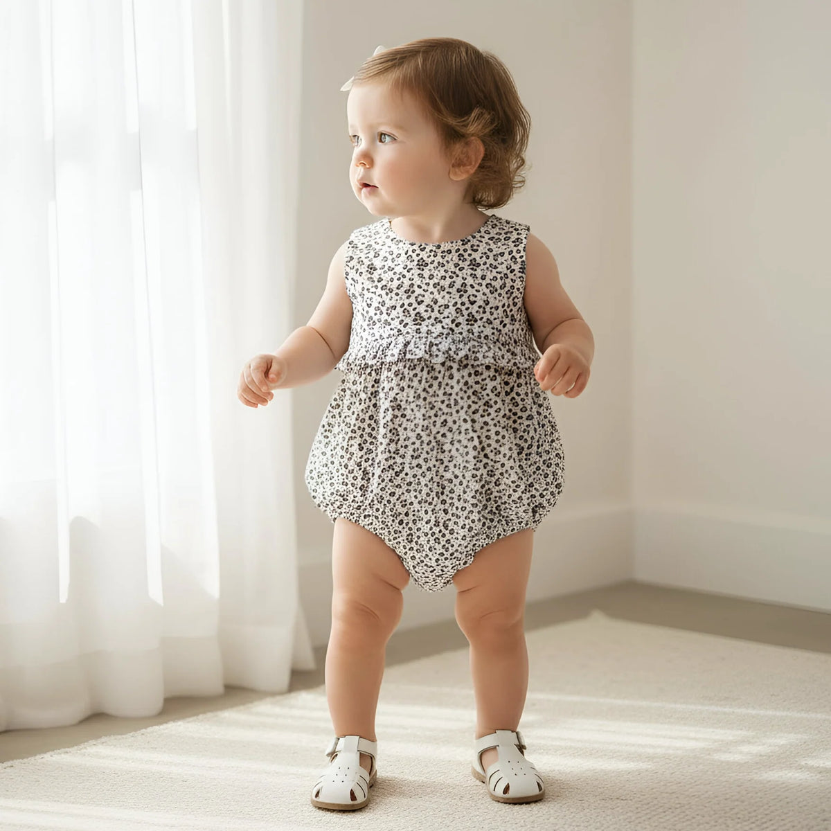 Baby Girls Nora Playsuit | Navy Daisy