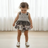 Baby Girls Frilly Playsuit | Meadow Florals