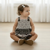 Baby Girls Frilly Playsuit | Meadow Florals