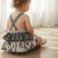 Baby Girls Frilly Playsuit | Meadow Florals