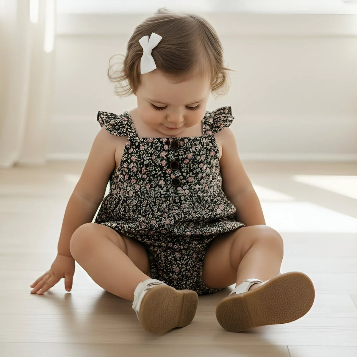 Baby Girls Freya Playsuit | Vintage Posy