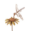 Daisy And Hummingbird Garden Stake