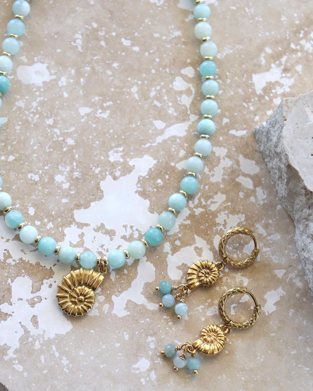 Marine Stone Necklace | Amazonite