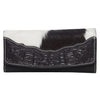 Oran | Cowhide Flap Wallet with Hand Tooled Leather
