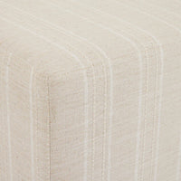 Lisbon Natural Stripe Ottoman