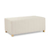 Lisbon Natural Stripe Ottoman