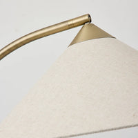 Kirby Antique Brass Floor Lamp