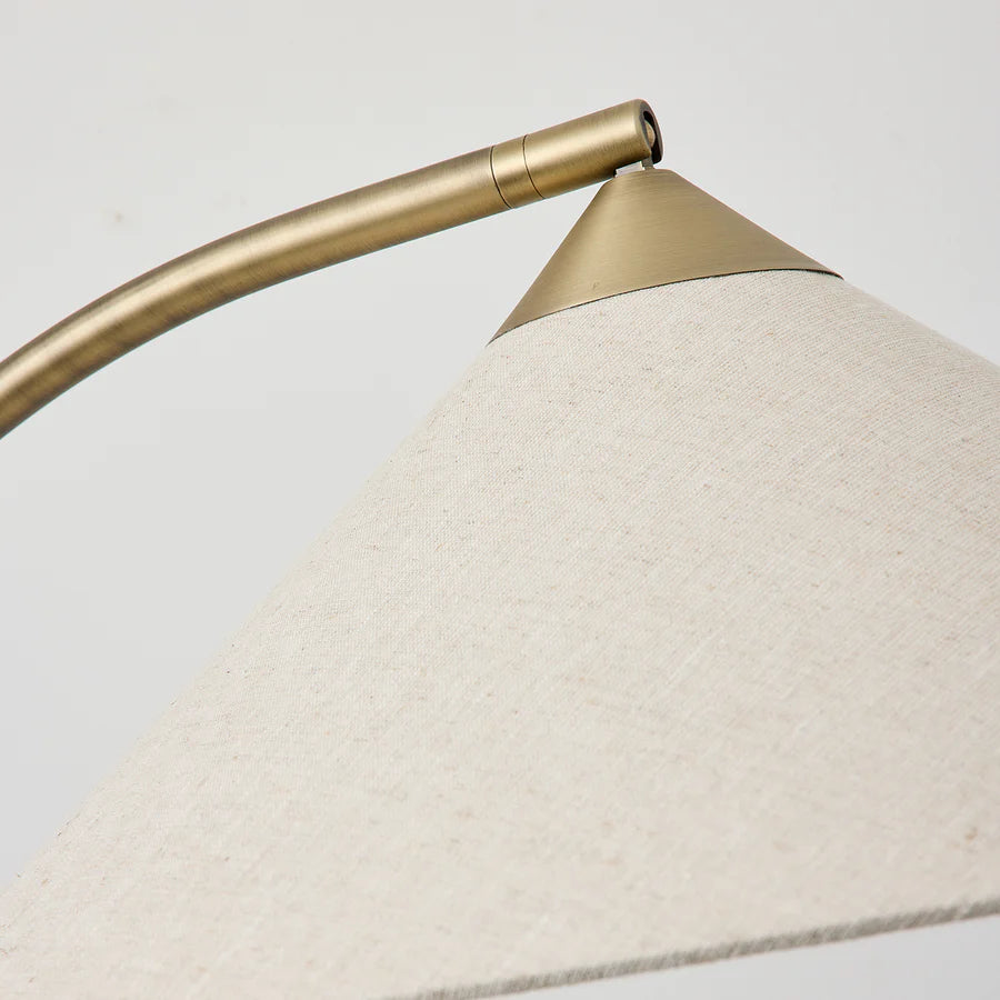 Kirby Antique Brass Floor Lamp