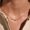 Eterna Interlink Necklace | 18KT Yellow Gold Plate