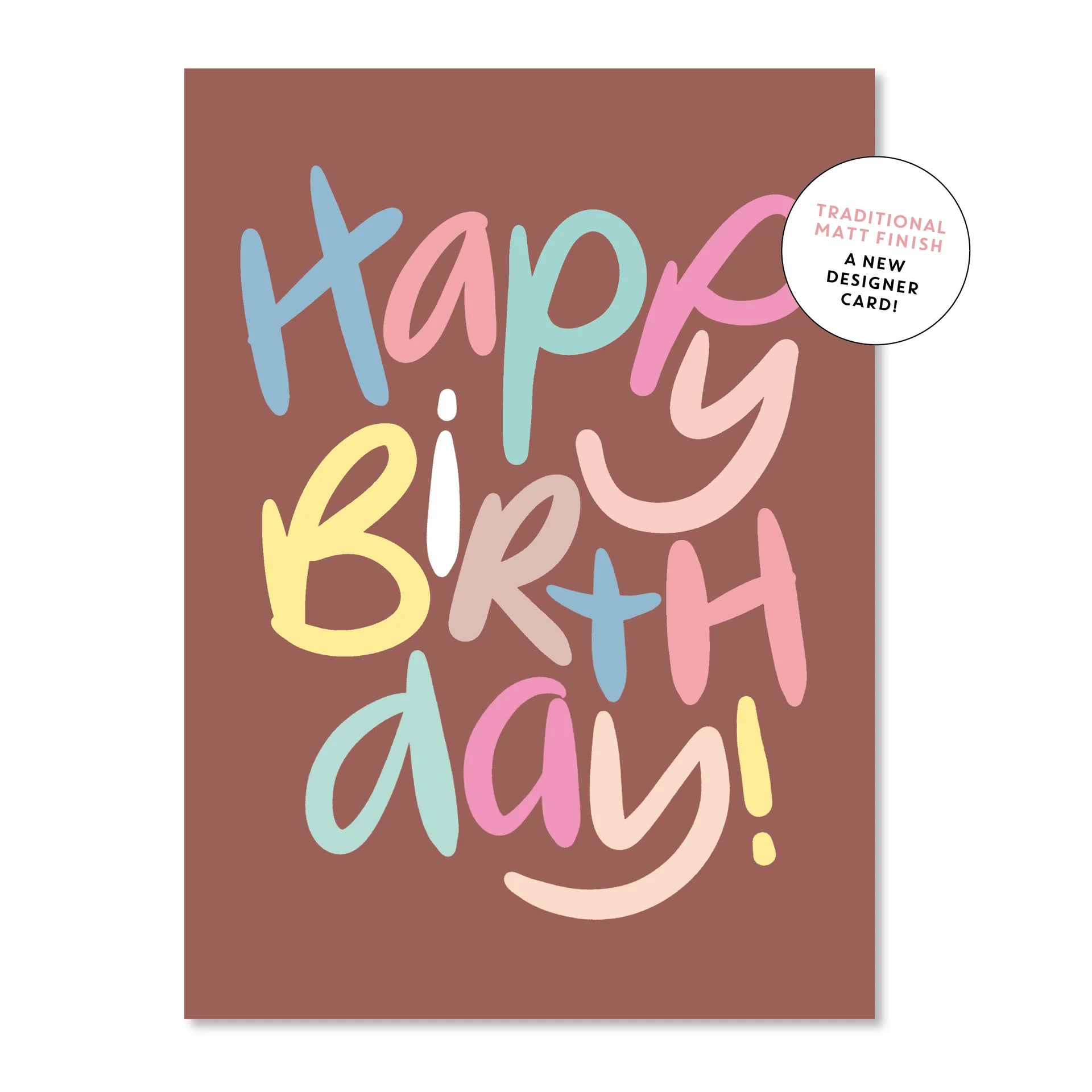 Pretty Pastel Birthday Letters | Greeting Card