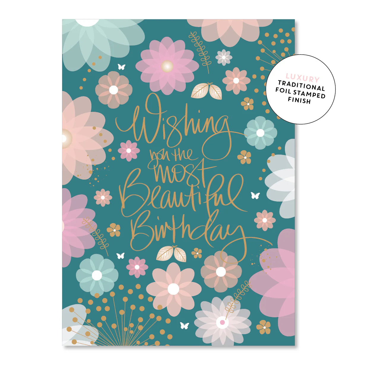Floral Beautiful Birthday  | Greeting Card